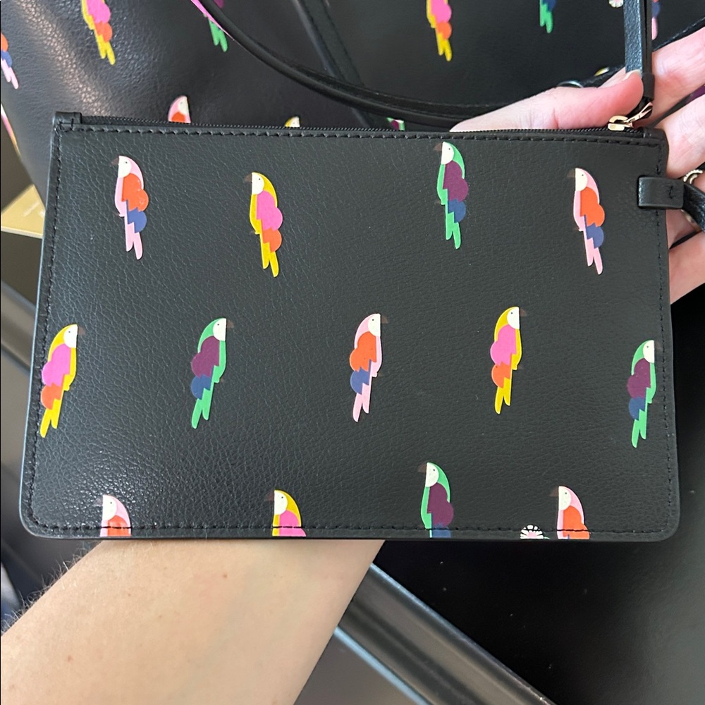 TESERVED Kate Spade Molly Flock Large Reversible Tote with Pouch - NWT Leather - Picture 14 of 17